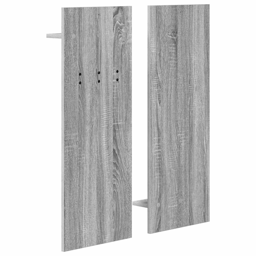 vidaXL Wandmontierter nachttisch Graues Sonoma 70 x 10 x 90 cm