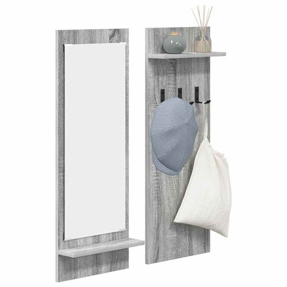 vidaXL Wandmontierter nachttisch Graues Sonoma 70 x 10 x 90 cm