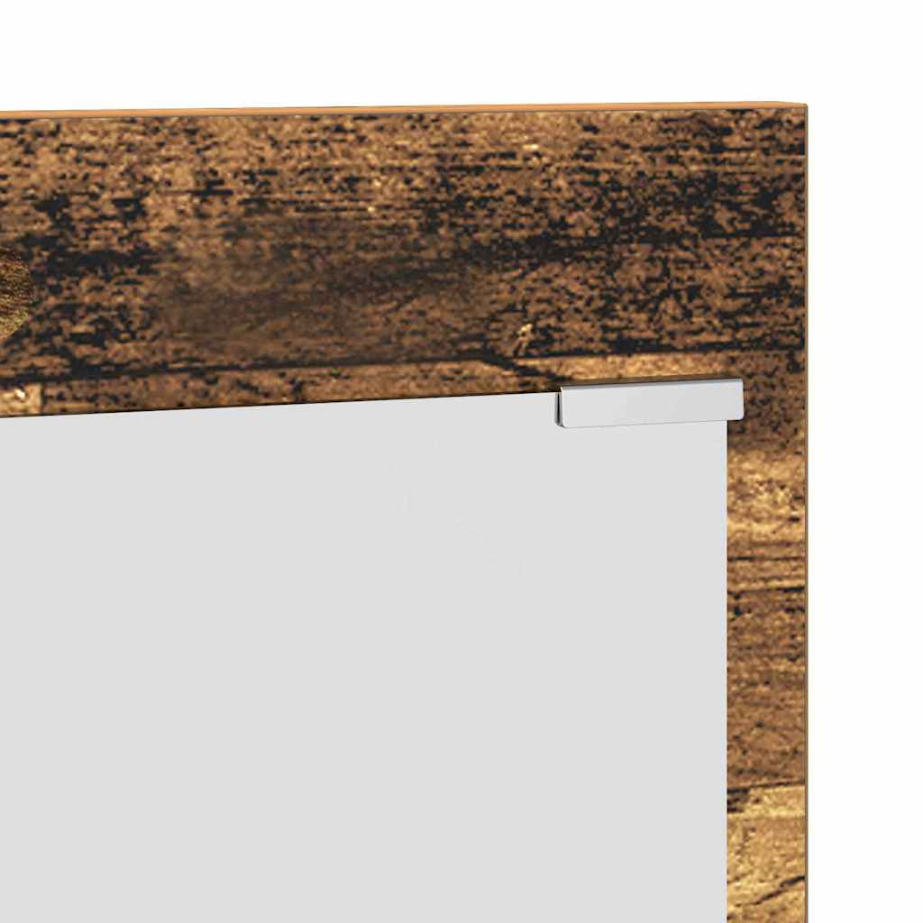 vidaXL Wandmontierter nachttisch Altholz 70 x 10 x 90 cm Holzwerkstoff