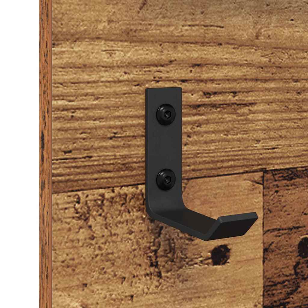 vidaXL Wandmontierter nachttisch Altholz 70 x 10 x 90 cm Holzwerkstoff