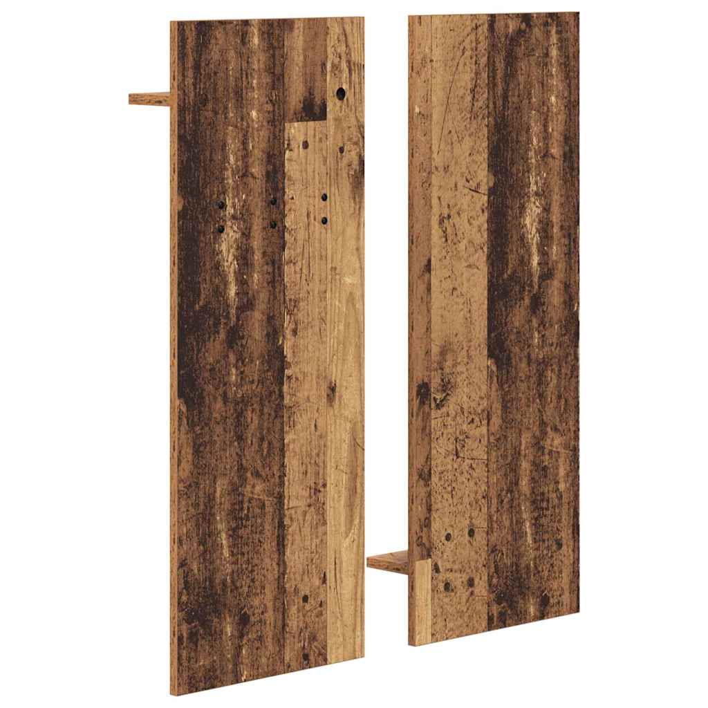 vidaXL Wandmontierter nachttisch Altholz 70 x 10 x 90 cm Holzwerkstoff