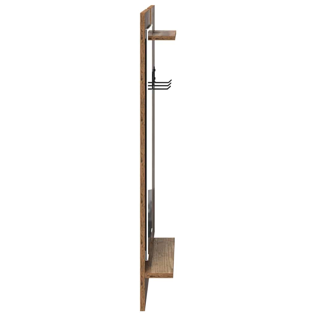 vidaXL Wandmontierter nachttisch Altholz 70 x 10 x 90 cm Holzwerkstoff
