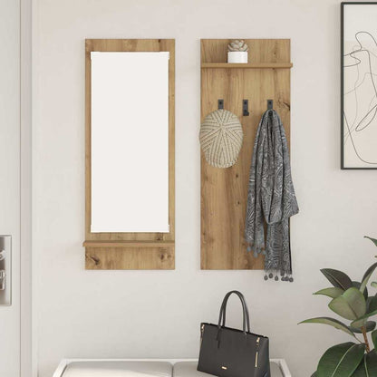vidaXL Wandmontierter nachttisch Artisan-Eiche 70 x 10 x 90 cm