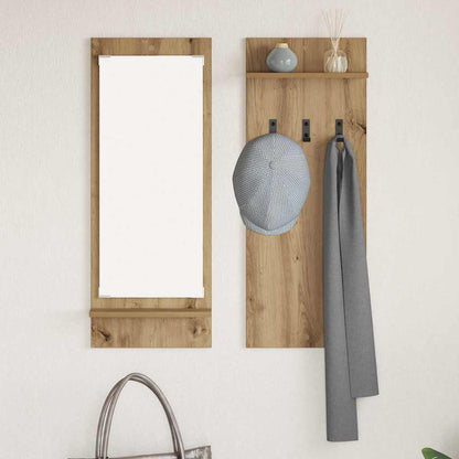 vidaXL Wandmontierter nachttisch Artisan-Eiche 70 x 10 x 90 cm