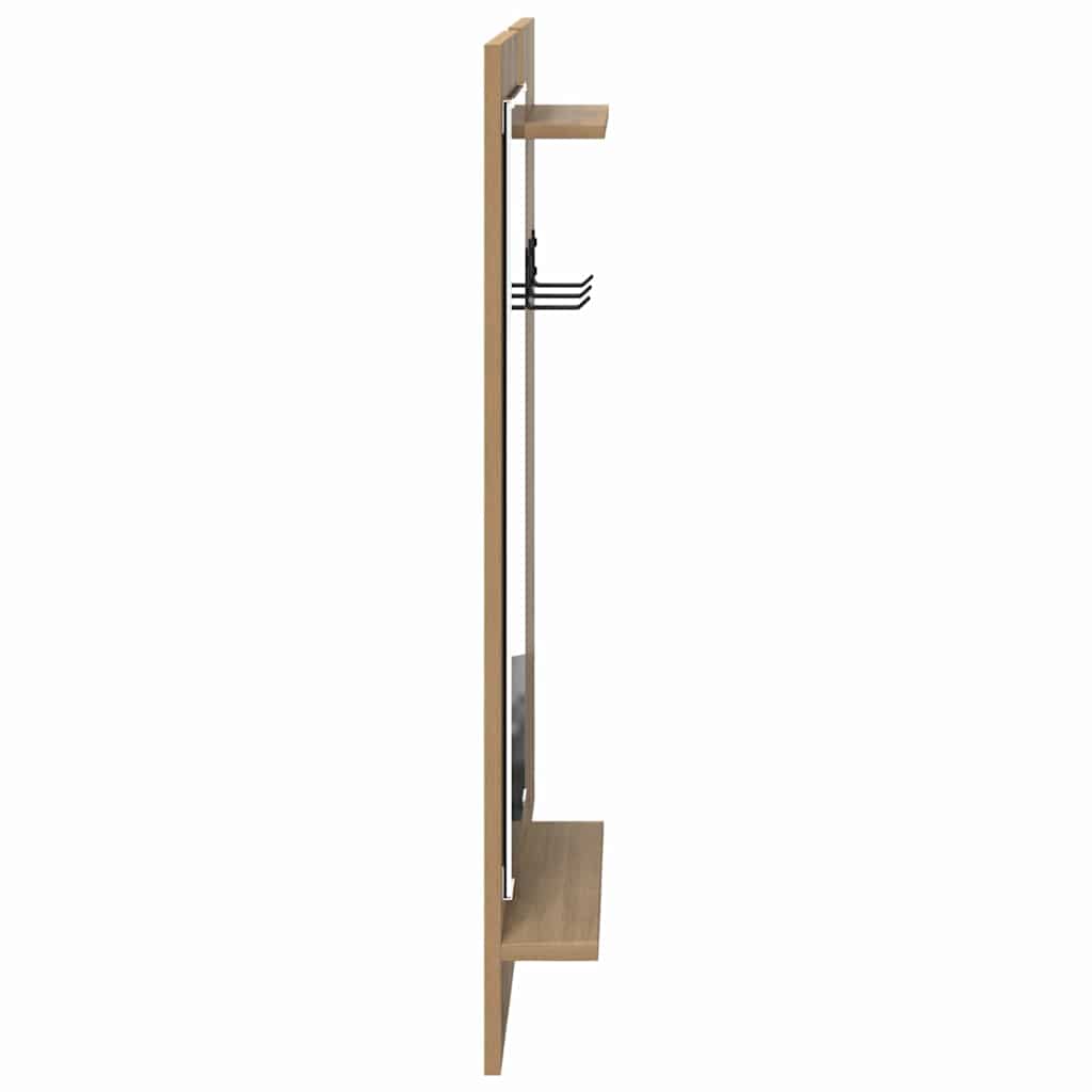 vidaXL Wandmontierter nachttisch Artisan-Eiche 70 x 10 x 90 cm