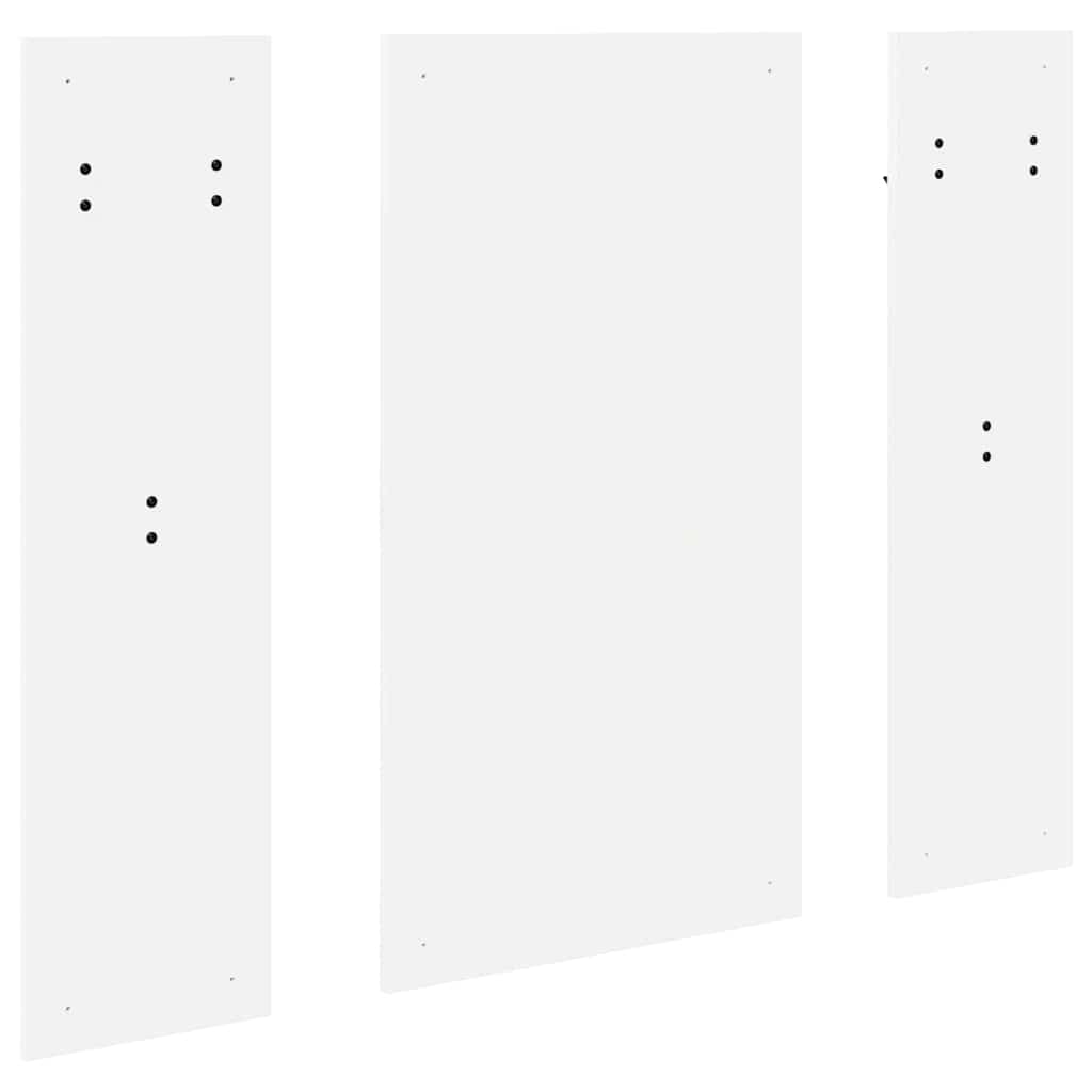 vidaXL Wandmontierter nachttisch Weiß 96 x 1,5 x 90 cm Holzwerkstoff
