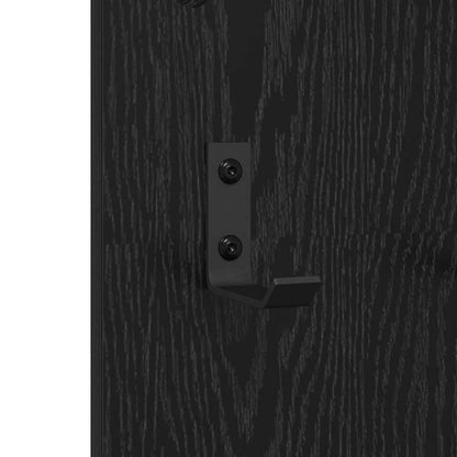 vidaXL Wandmontierter nachttisch Schwarz Eichen-Optik 96 x 1,5 x 90 cm