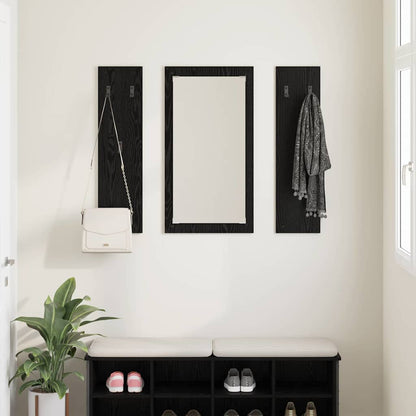 vidaXL Wandmontierter nachttisch Schwarz Eichen-Optik 96 x 1,5 x 90 cm