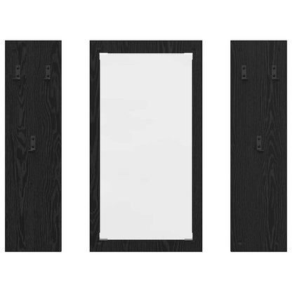 vidaXL Wandmontierter nachttisch Schwarz Eichen-Optik 96 x 1,5 x 90 cm