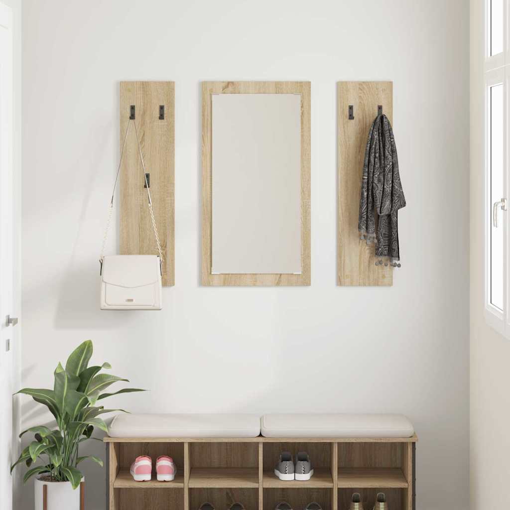 vidaXL Wandmontierter nachttisch Sonoma-Eiche 96 x 1,5 x 90 cm