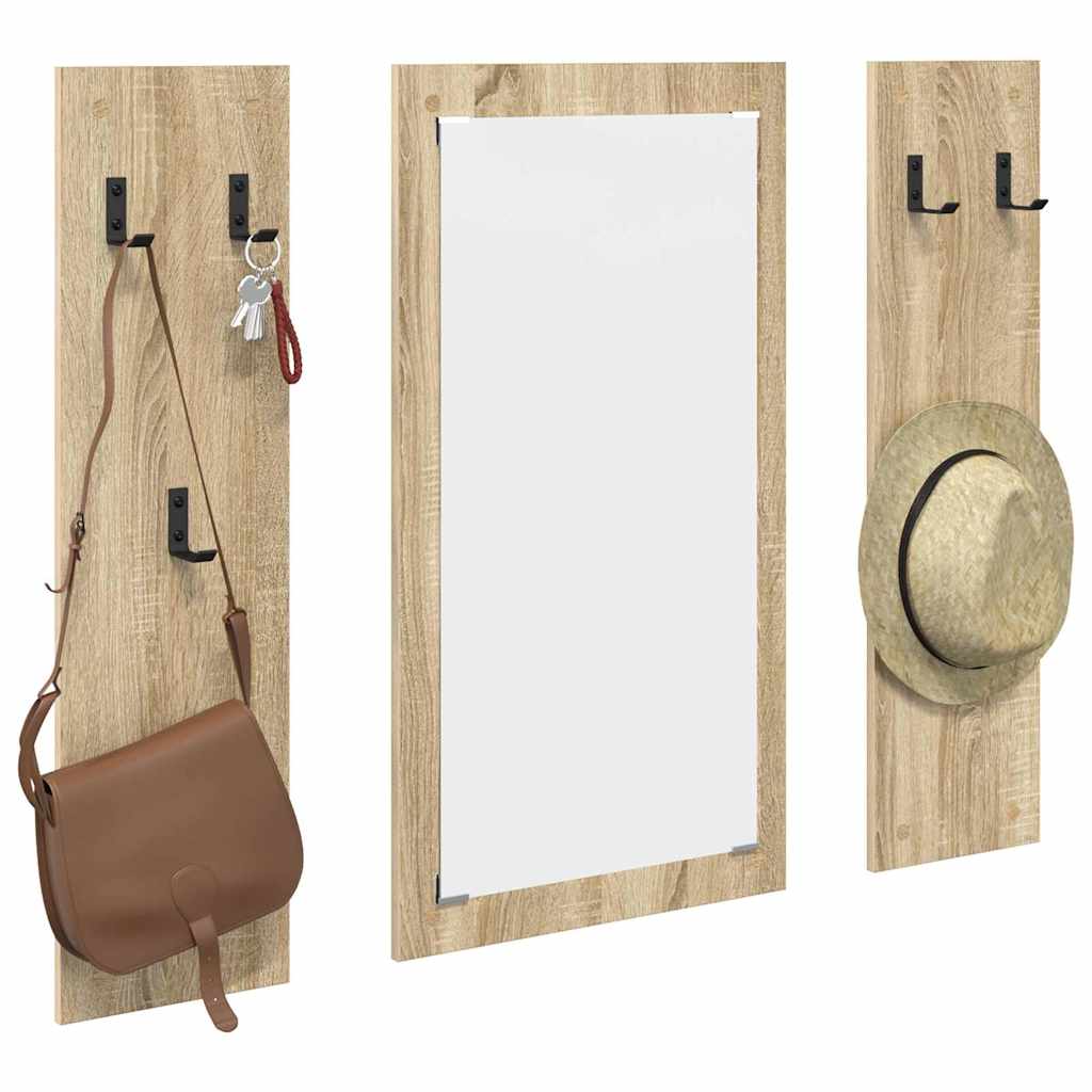 vidaXL Wandmontierter nachttisch Sonoma-Eiche 96 x 1,5 x 90 cm