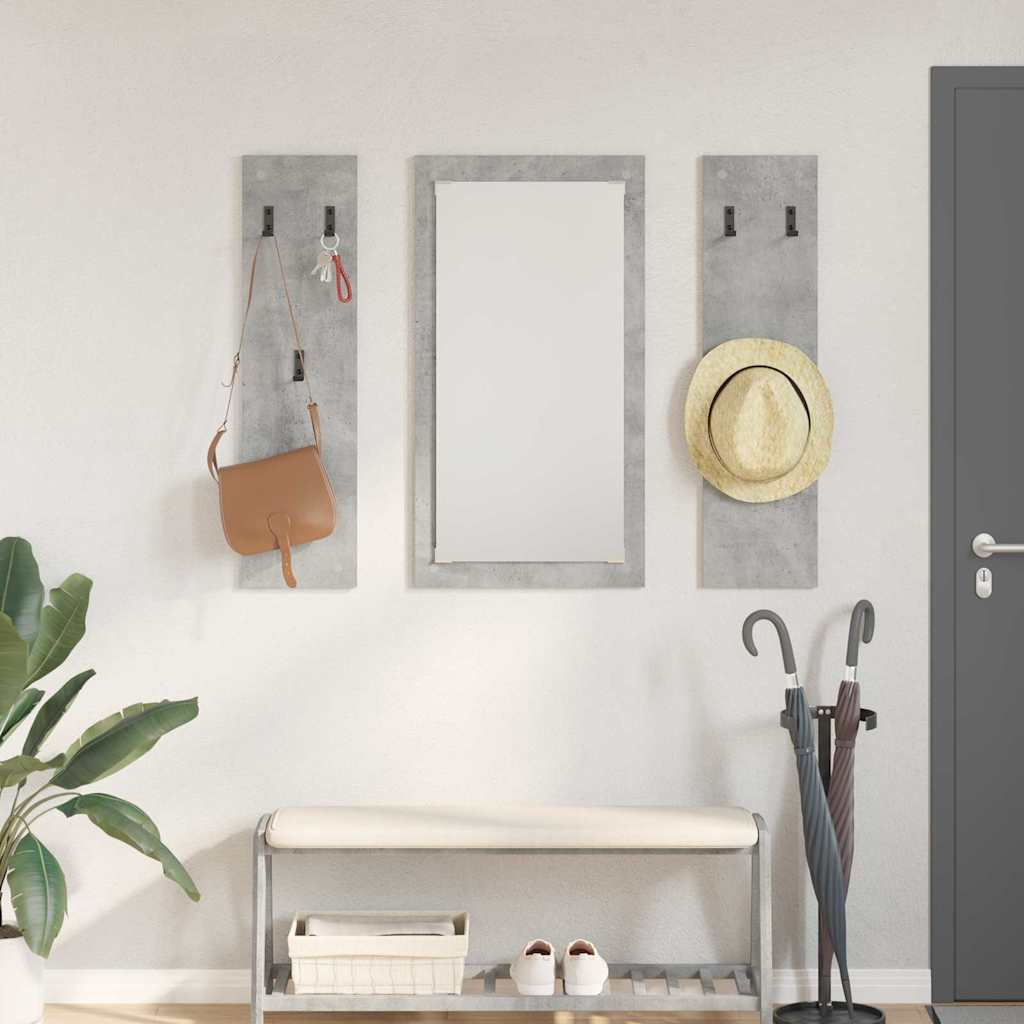 Wandmontierter nachttisch Beton Grau 96 x 1,5 x 90 cm