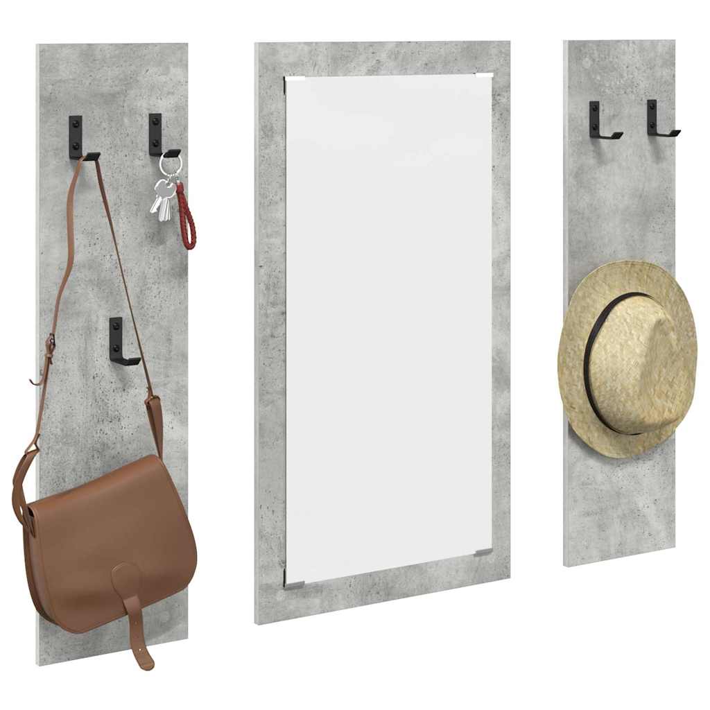 Wandmontierter nachttisch Beton Grau 96 x 1,5 x 90 cm