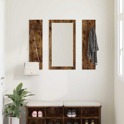 vidaXL Wandmontierter nachttisch Geräucherte Eiche 96 x 1,5 x 90 cm