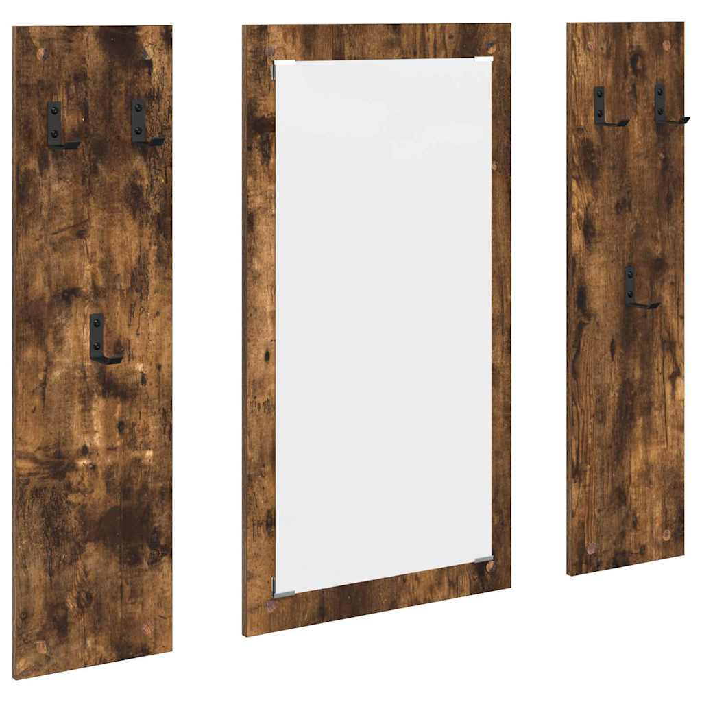 vidaXL Wandmontierter nachttisch Geräucherte Eiche 96 x 1,5 x 90 cm