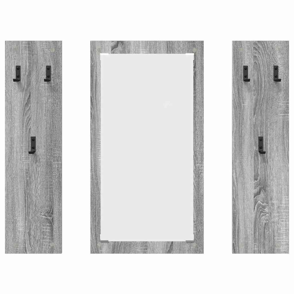 vidaXL Wandmontierter nachttisch Graues Sonoma 96 x 1,5 x 90 cm
