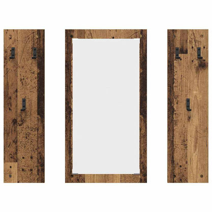 vidaXL Wandmontierter nachttisch Wandmontiert Altholz 96 x 1,5 x 90 cm