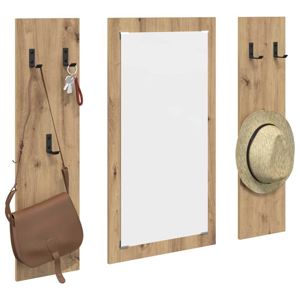 vidaXL Wandmontierter nachttisch Artisan-Eiche 96 x 1,5 x 90 cm