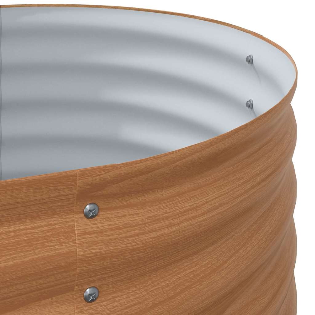 vidaXL Hochbeet Braun 400 x 80 x 81 cm Stahl