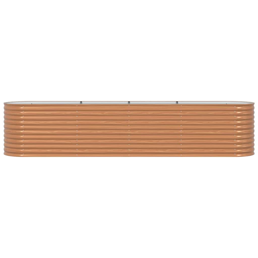 vidaXL Hochbeet Braun 400 x 80 x 81 cm Stahl