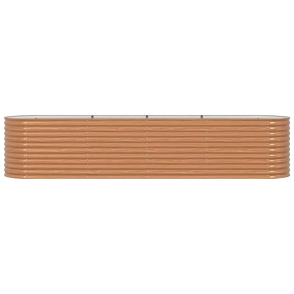 vidaXL Hochbeet Braun 400 x 80 x 81 cm Stahl