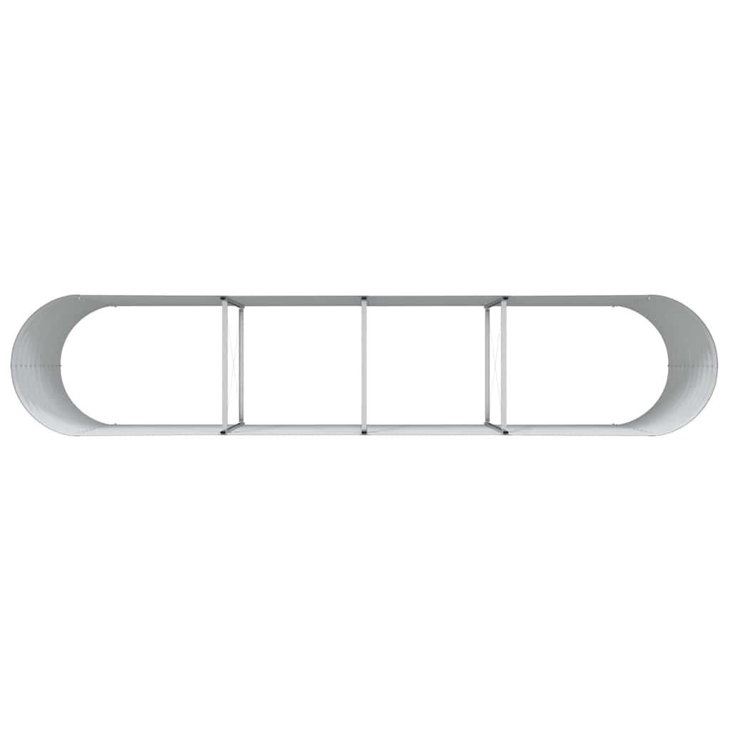 vidaXL Hochbeet Braun 400 x 80 x 81 cm Stahl