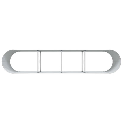 vidaXL Hochbeet Braun 400 x 80 x 81 cm Stahl