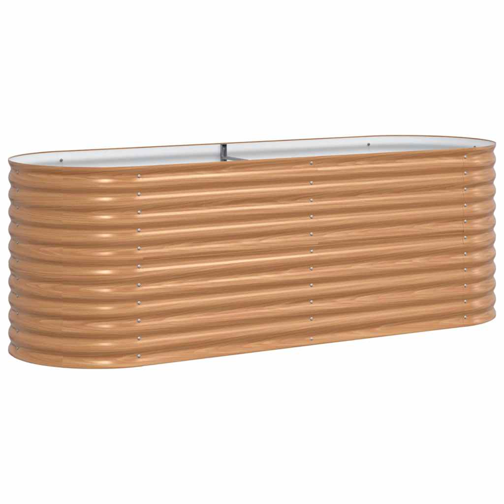 vidaXL Hochbeet Braun 240 x 80 x 81 cm Stahl