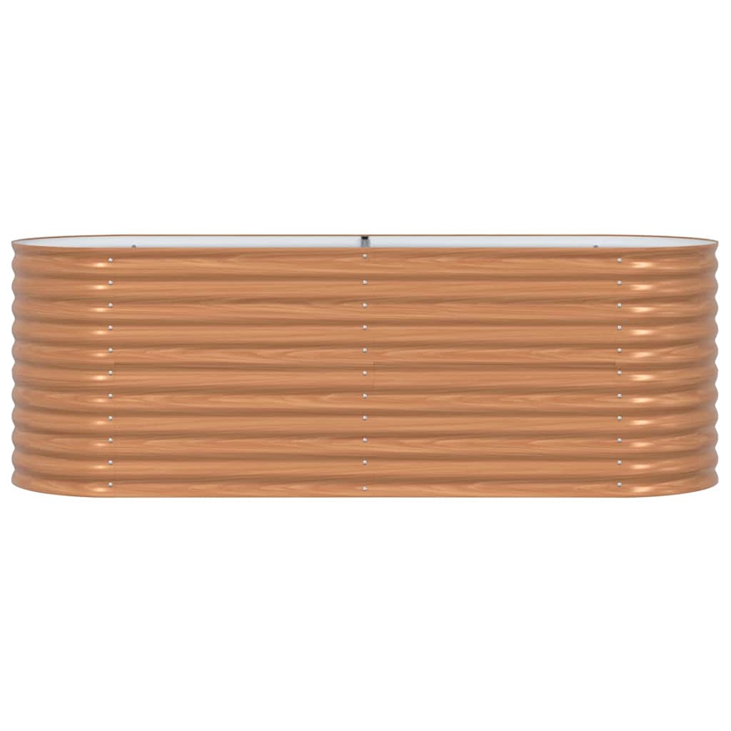vidaXL Hochbeet Braun 240 x 80 x 81 cm Stahl