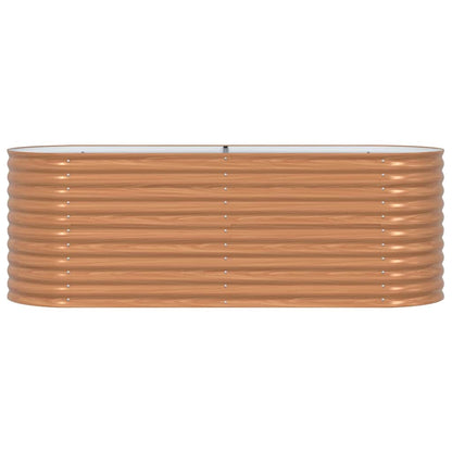 vidaXL Hochbeet Braun 240 x 80 x 81 cm Stahl