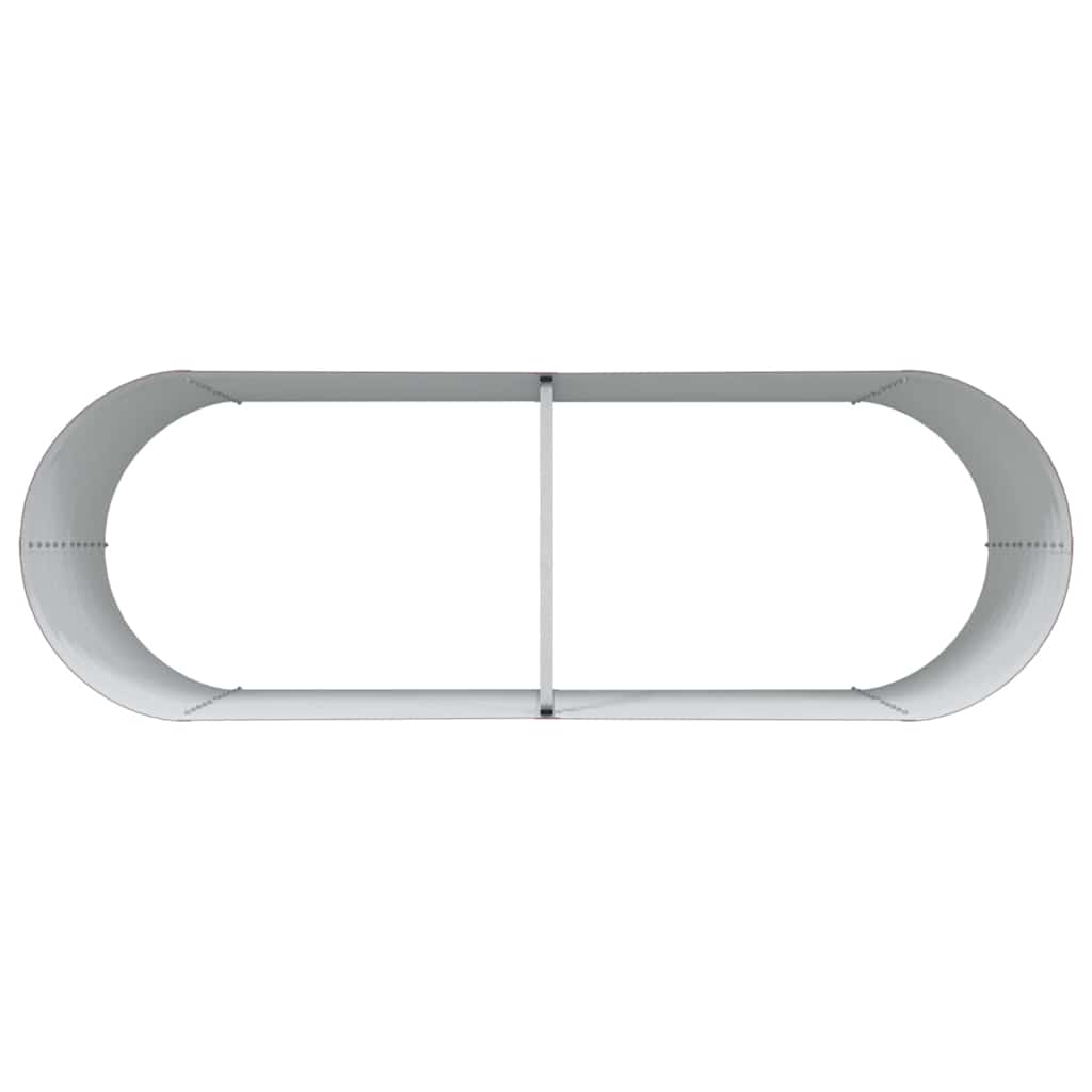 vidaXL Hochbeet Braun 240 x 80 x 81 cm Stahl