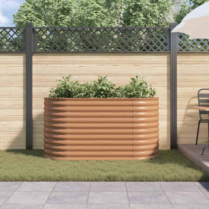 vidaXL Hochbeet Braun 160 x 80 x 81 cm Stahl