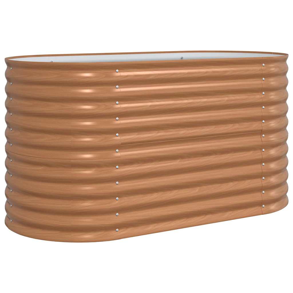 vidaXL Hochbeet Braun 160 x 80 x 81 cm Stahl