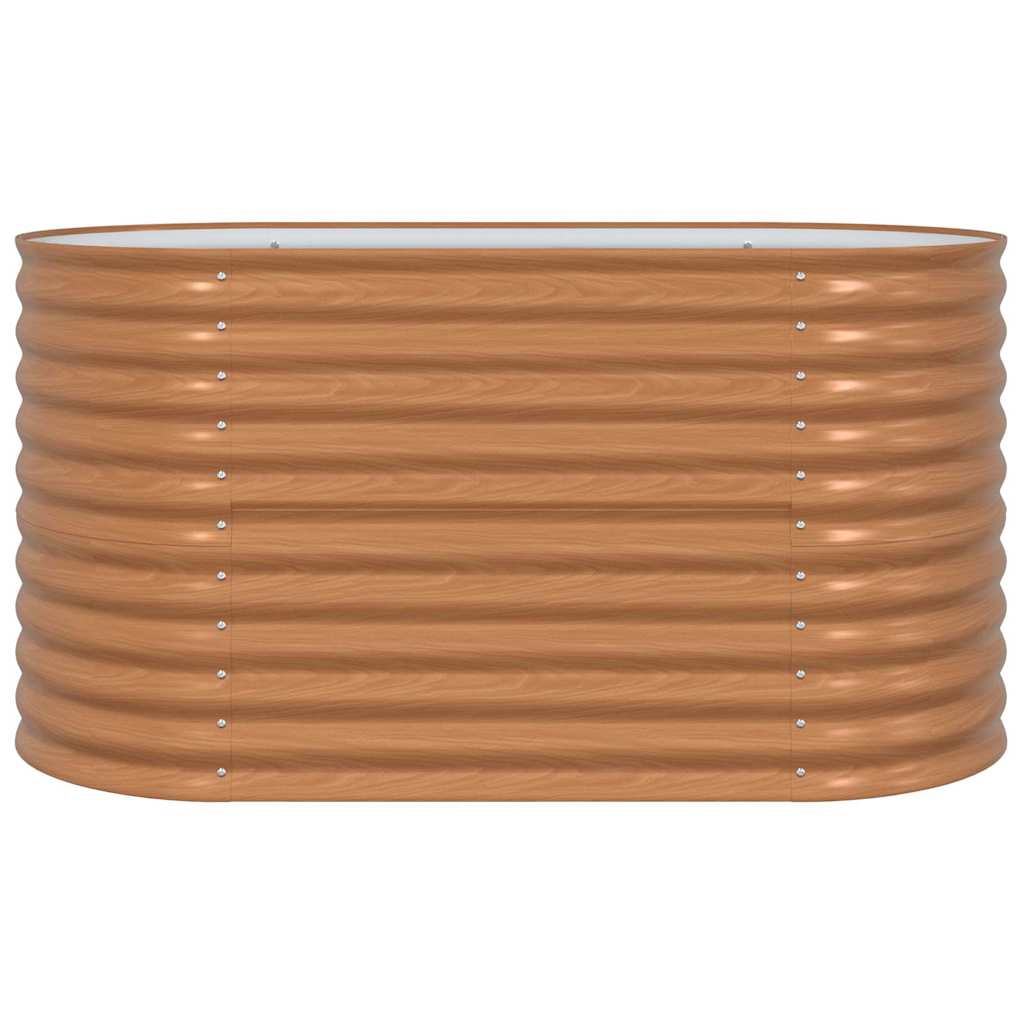 vidaXL Hochbeet Braun 160 x 80 x 81 cm Stahl