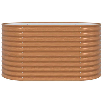 vidaXL Hochbeet Braun 160 x 80 x 81 cm Stahl