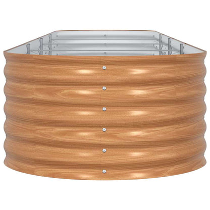 Hochbeet Braun 400 x 80 x 44 cm Stahl