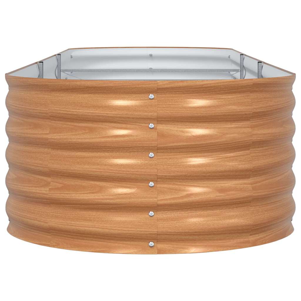 vidaXL Hochbeet Braun 320 x 80 x 44 cm Stahl