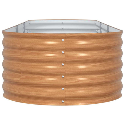 vidaXL Hochbeet Braun 320 x 80 x 44 cm Stahl
