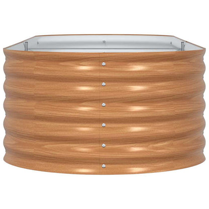 Hochbeet Braun 240 x 80 x 44 cm Stahl