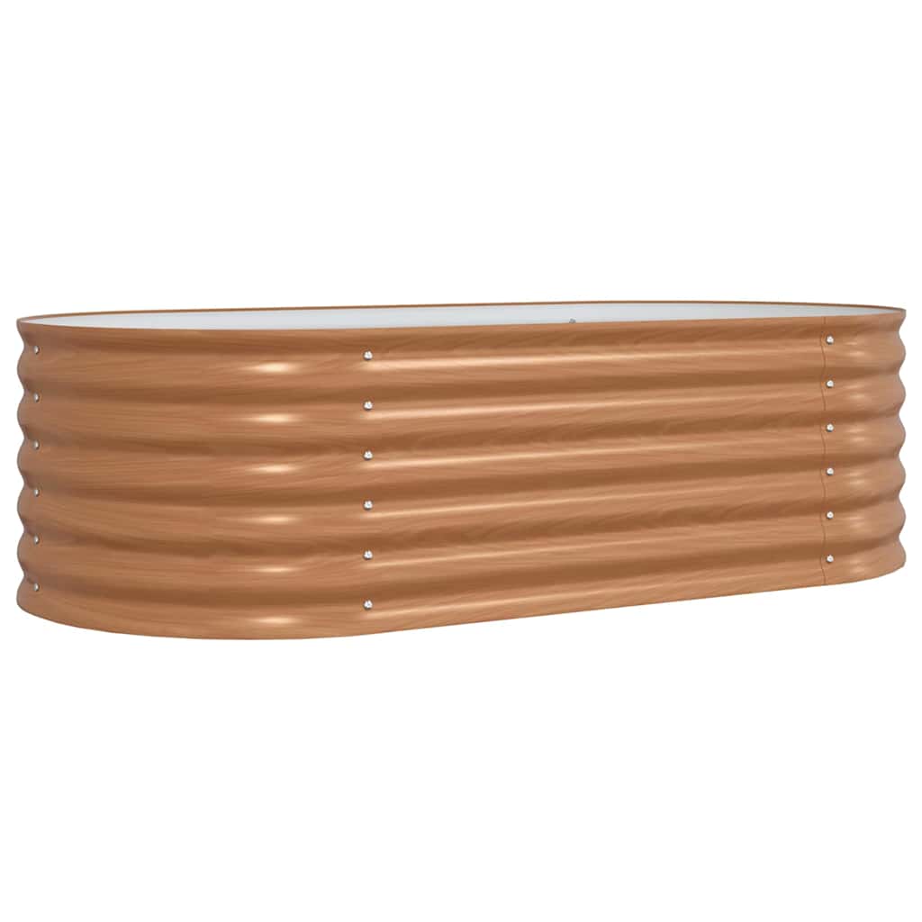 vidaXL Hochbeet Braun 160 x 80 x 44 cm Stahl