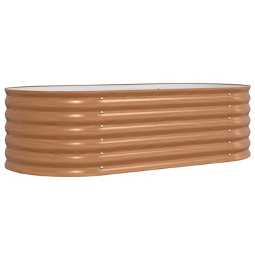vidaXL Hochbeet Braun 160 x 80 x 44 cm Stahl