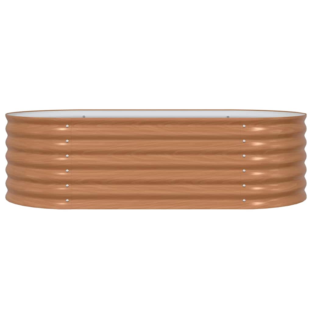 vidaXL Hochbeet Braun 160 x 80 x 44 cm Stahl