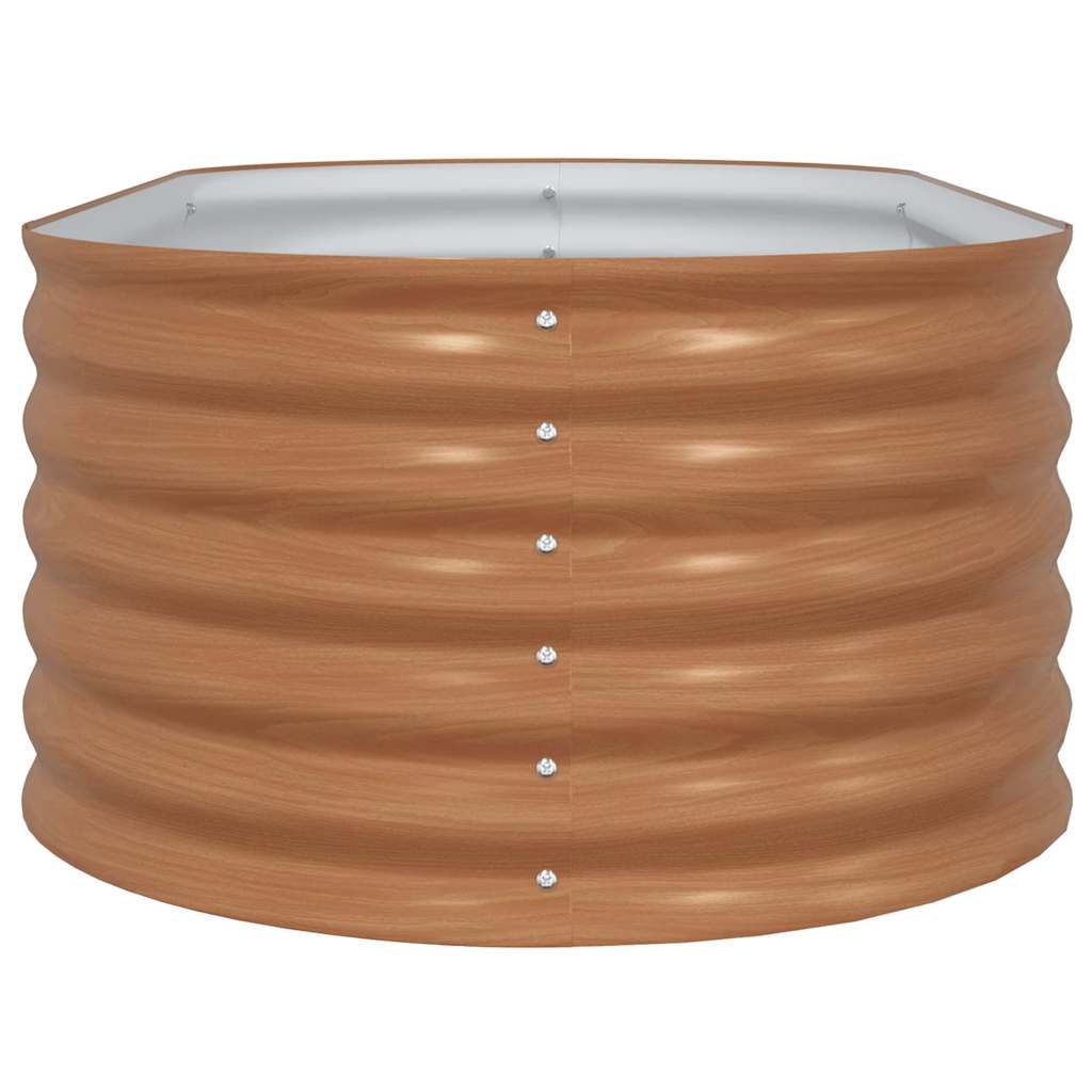vidaXL Hochbeet Braun 160 x 80 x 44 cm Stahl