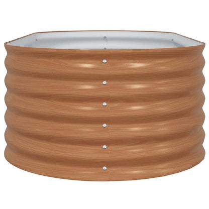 vidaXL Hochbeet Braun 160 x 80 x 44 cm Stahl