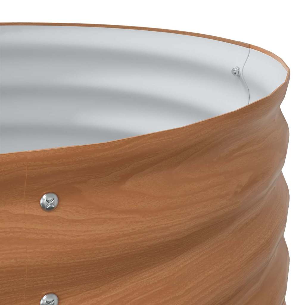 Hochbeet Braun 80 x 80 x 44 cm Stahl