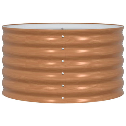 Hochbeet Braun 80 x 80 x 44 cm Stahl