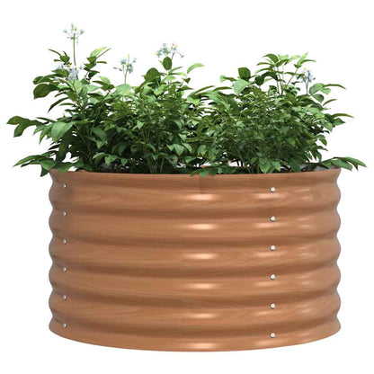 Hochbeet Braun 80 x 80 x 44 cm Stahl