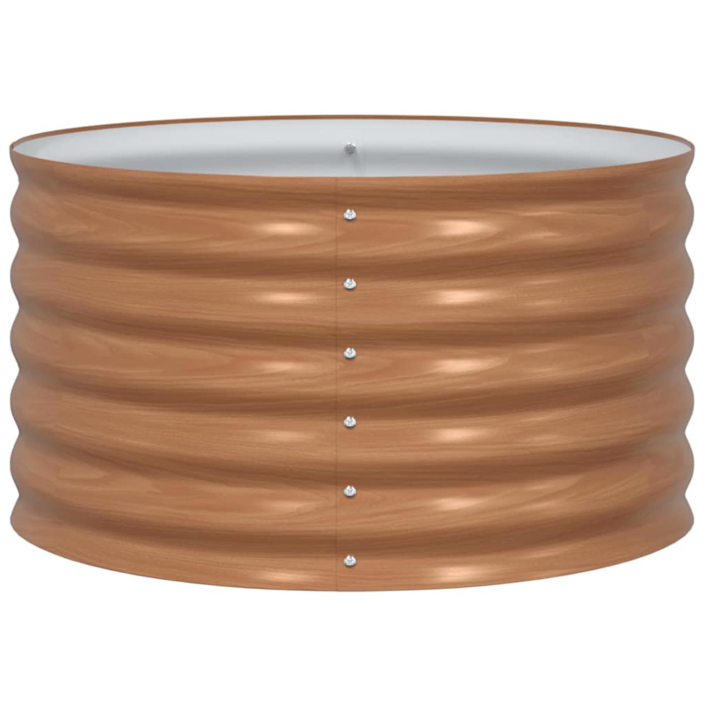 Hochbeet Braun 80 x 80 x 44 cm Stahl