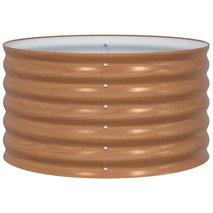 Hochbeet Braun 80 x 80 x 44 cm Stahl