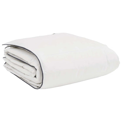 vidaXL Couette d'hiver avec oreiller 2 pcs Blanc Plumes et duvet